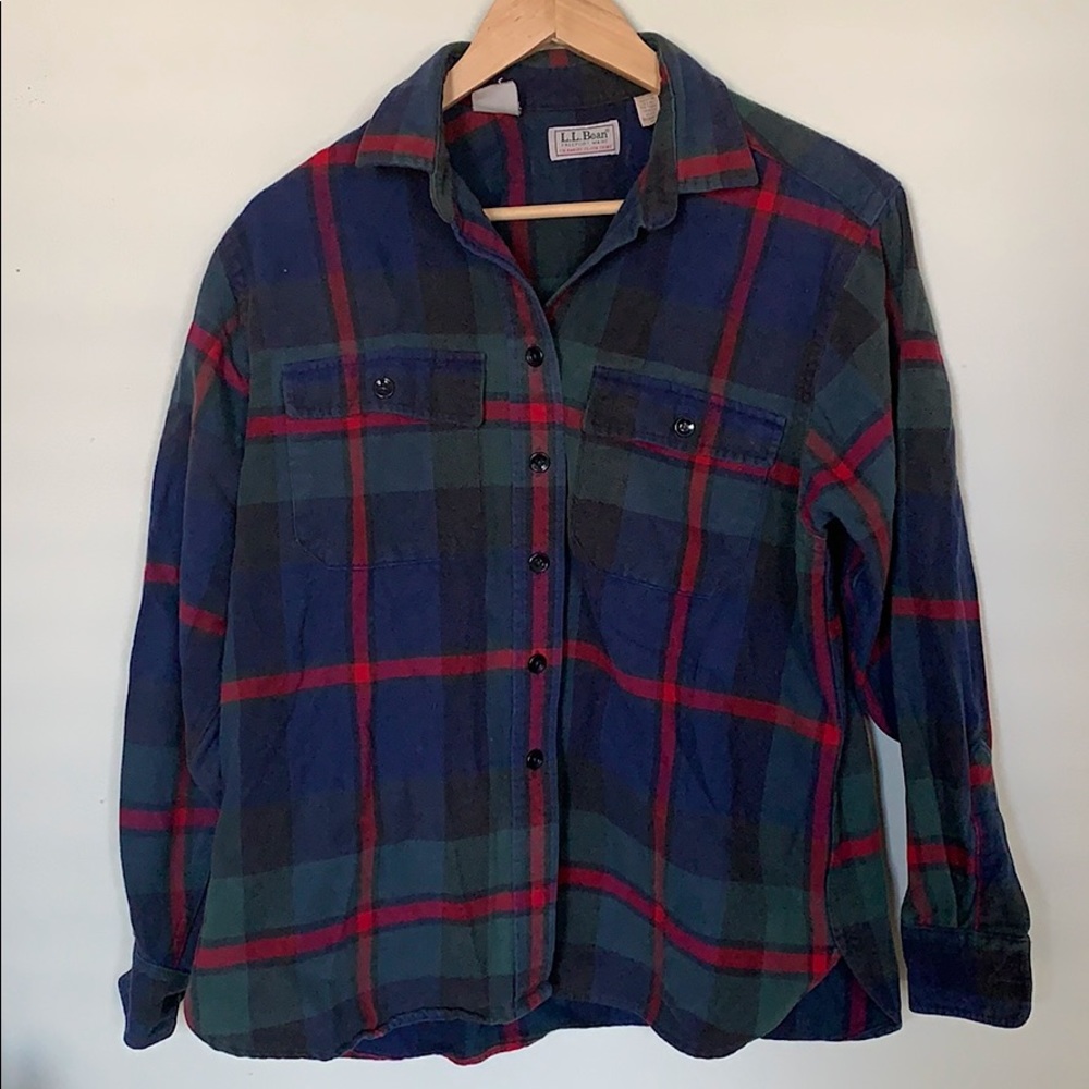EUC Vintage LL Bean Thick Plaid Flannel